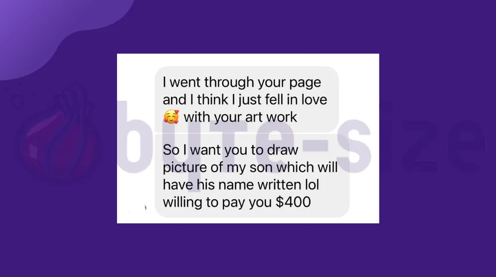 Instagram Art Commission Scam: Money In Exchange For Portrait